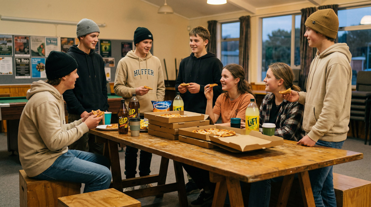 teenagers gathered around a tr nano banana 2 61507